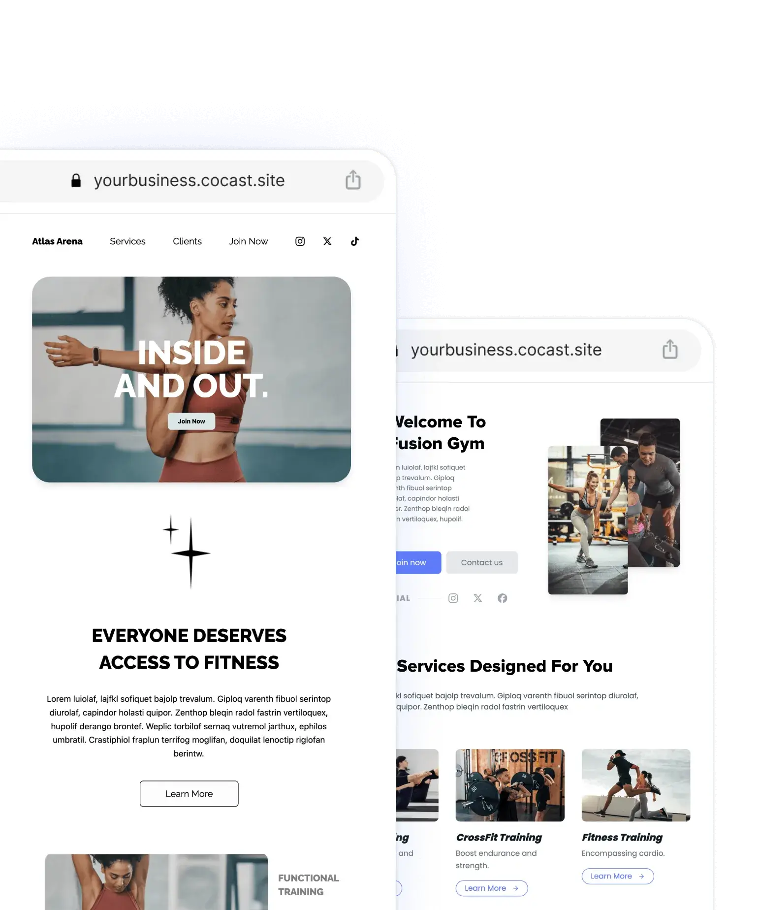 website builder templates