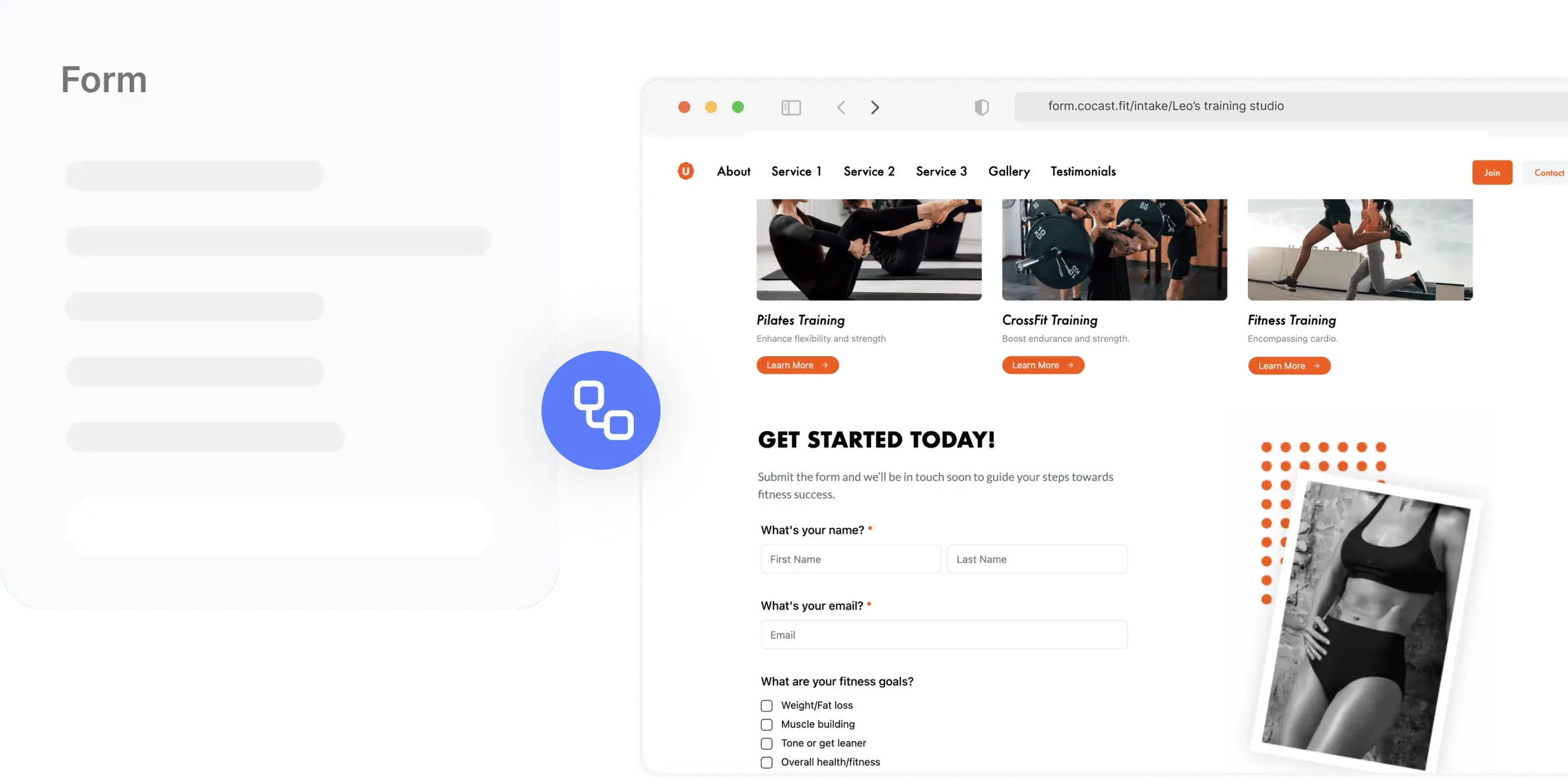 embed forms to your website