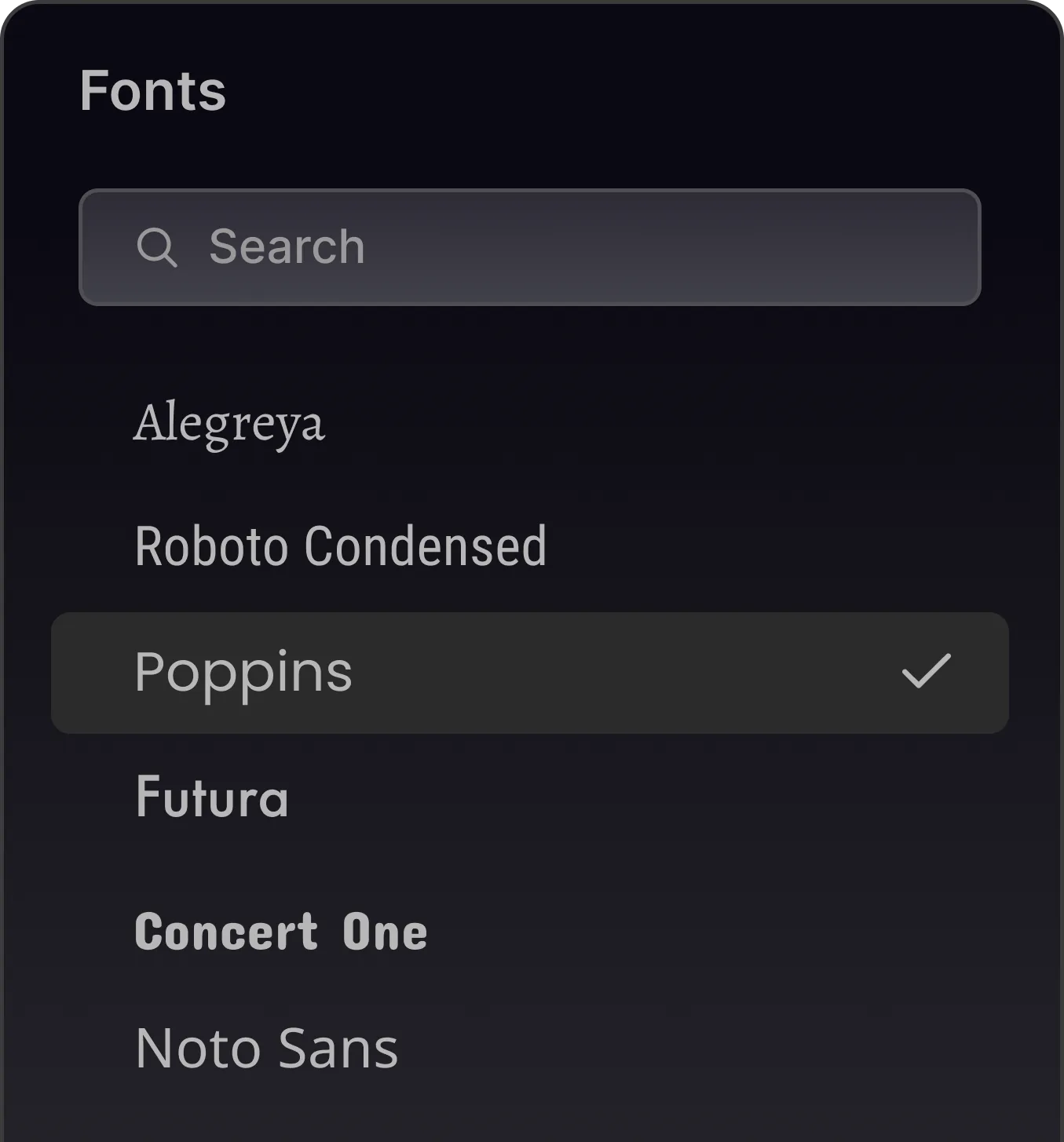 fonts